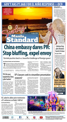 Cover of Manila Standard
