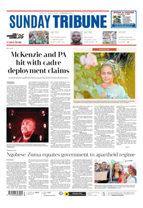 Cover of Sunday Tribune