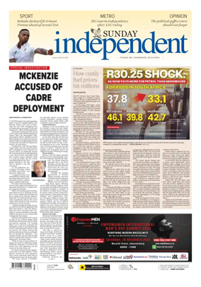 Cover of The Sunday Independent