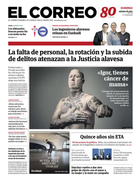 Cover of EL Correo (Alava)