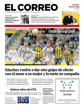 Cover of El Correo (Miranda de Ebro)