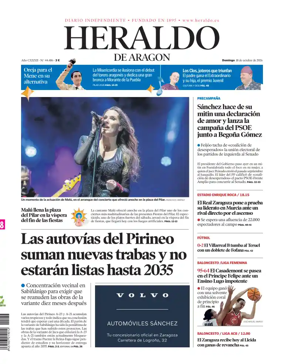 Cover of Heraldo de Aragon