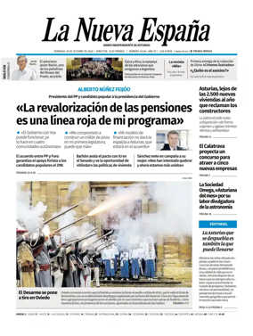Cover of La Nueva Espana (Oviedo)