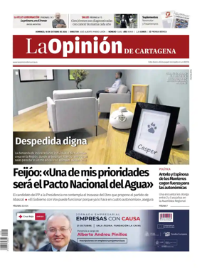 Cover of La Opinion de Murcia (Cartagena)