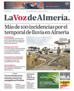 Cover of La Voz de Almeria