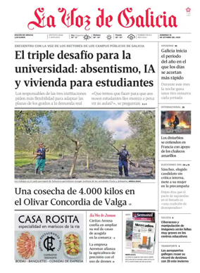 Cover of La Voz de Galicia (Arousa)