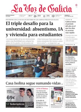 Cover of La Voz de Galicia (Barbanza)