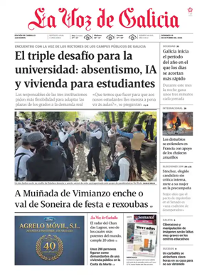 Cover of La Voz de Galicia (Carballo)