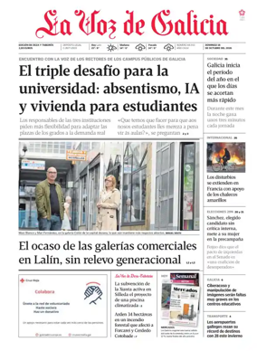 Cover of La Voz de Galicia (Deza)
