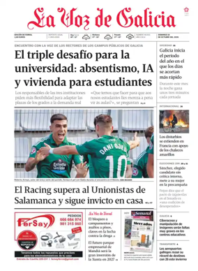 Cover of La Voz de Galicia (Ferrol)