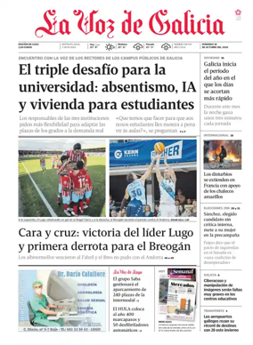 Cover of La Voz de Galicia (Lugo)