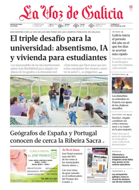 Cover of La Voz de Galicia (Monforte)