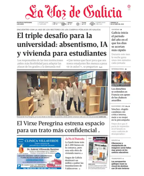 Cover of La Voz de Galicia (Pontevedra)