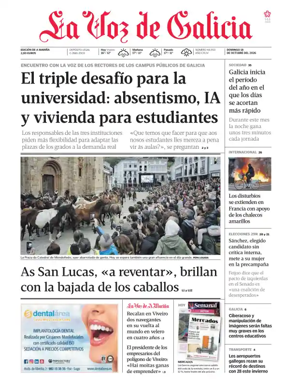Cover of La Voz de Galicia (Viveiro)