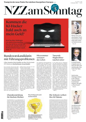 Cover of Neue Zurcher Zeitung Sunday