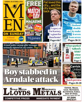 Cover of Manchester Evening News