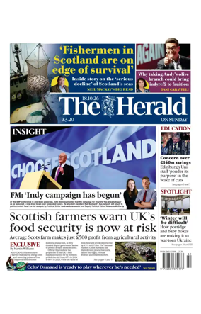 Cover of The Herald (Scotland)