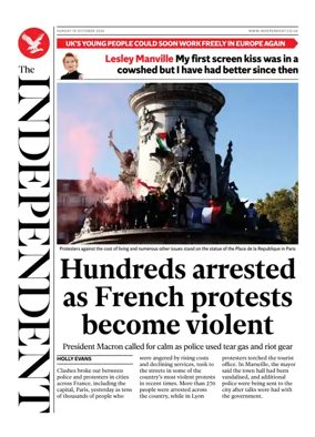 Cover of The Independent