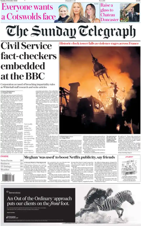 Cover of The Sunday Telegraph