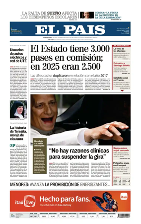 Cover of El Pais (Uruguay)