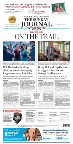 Cover of Albuquerque Journal