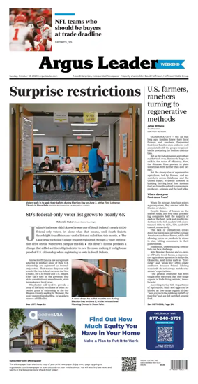 Cover of Argus Leader