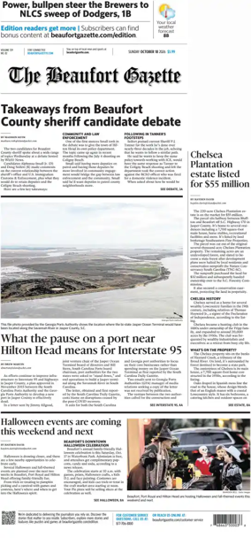 Cover of Beaufort Gazette (Sunday)