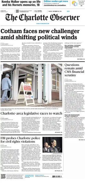 Cover of The Charlotte Observer (Sunday)