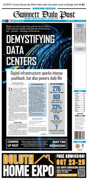 Cover of Gwinnett Daily Post
