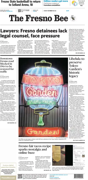 Cover of The Fresno Bee (Sunday)