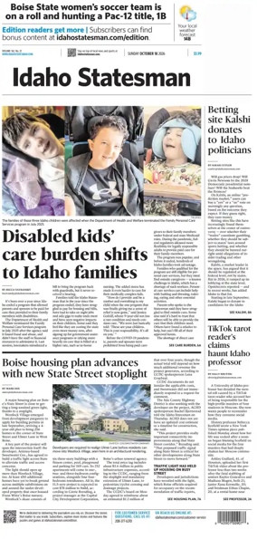 Cover of The Idaho Statesman (Sunday)