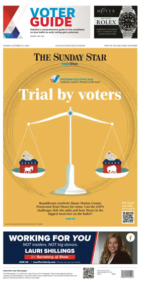 Cover of The Indianapolis Star