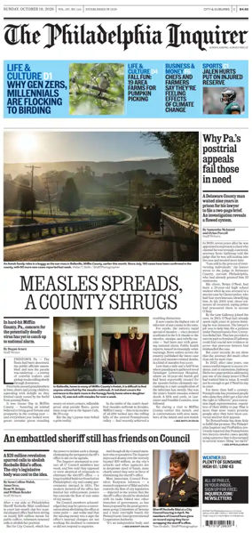 Cover of The Philadelphia Inquirer (South Jersey edition)