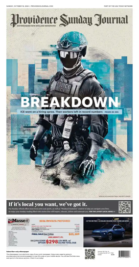 Cover of The Providence Journal
