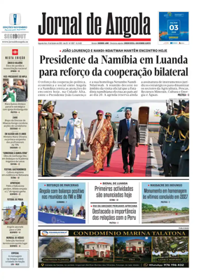 Cover of Jornal de Angola