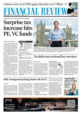 Cover of The Australian Financial Review