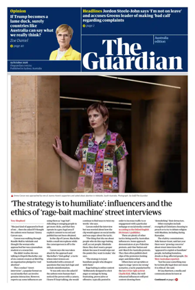 Cover of The Guardian Australia