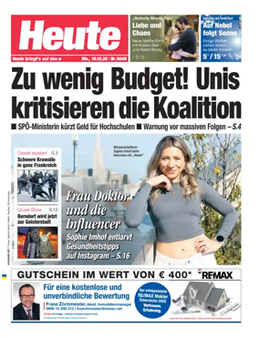 Cover of Heute - Niederosterreich Ausgabe
