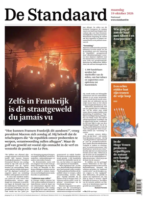 Cover of De Standaard