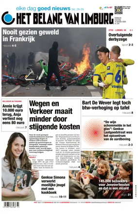 Cover of Het Belang van Limburg