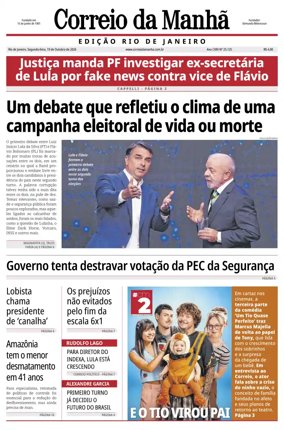Cover of Jornal Correio da Manha