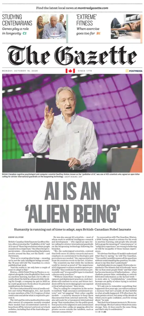 Cover of Montreal Gazette