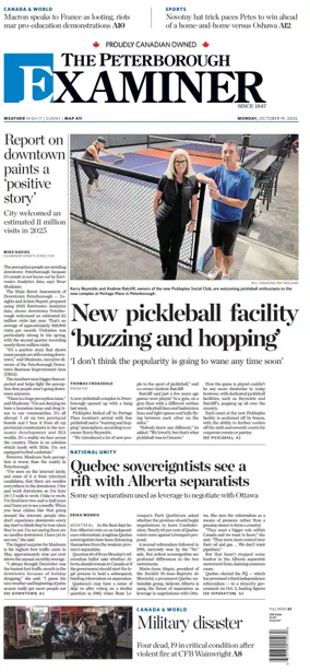 Cover of The Peterborough Examiner