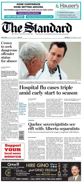 Cover of The Standard (St. Catharines)