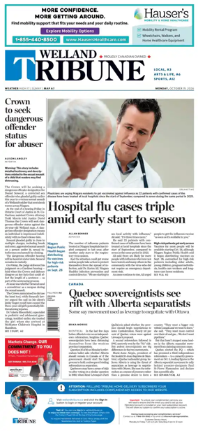 Cover of The Welland Tribune