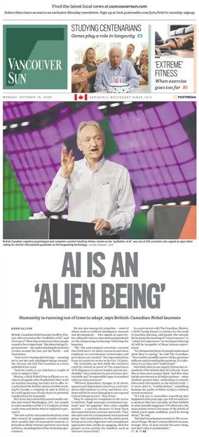Cover of Vancouver Sun