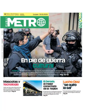 Cover of Publimetro Colombia