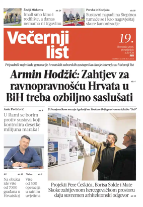 Cover of Vecernji list BiH