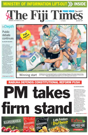 Cover of The Fiji Times