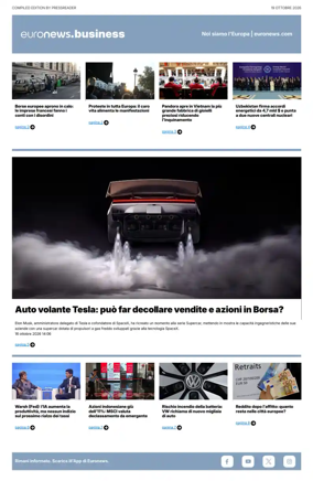 Cover of Euronews Business (Italian)